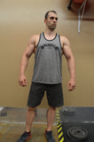 No Nip Slip Muscle Stringer Y Back Tank Top, Lifting Shirt for Gym
