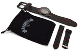 Barbell 1 Big Weight Belt Style Leather Wrist Watches